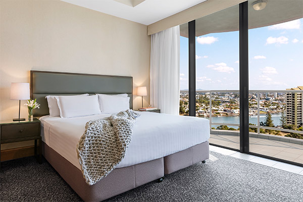 Oaks Gold Coast 1 Bedroom Ocean View Bedroom One