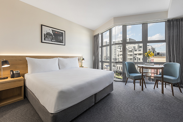 Oaks Wellington Hotel 2 Bedroom City View Bedroom